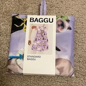 Baggu Kids Tote with Cat Design - Lavender